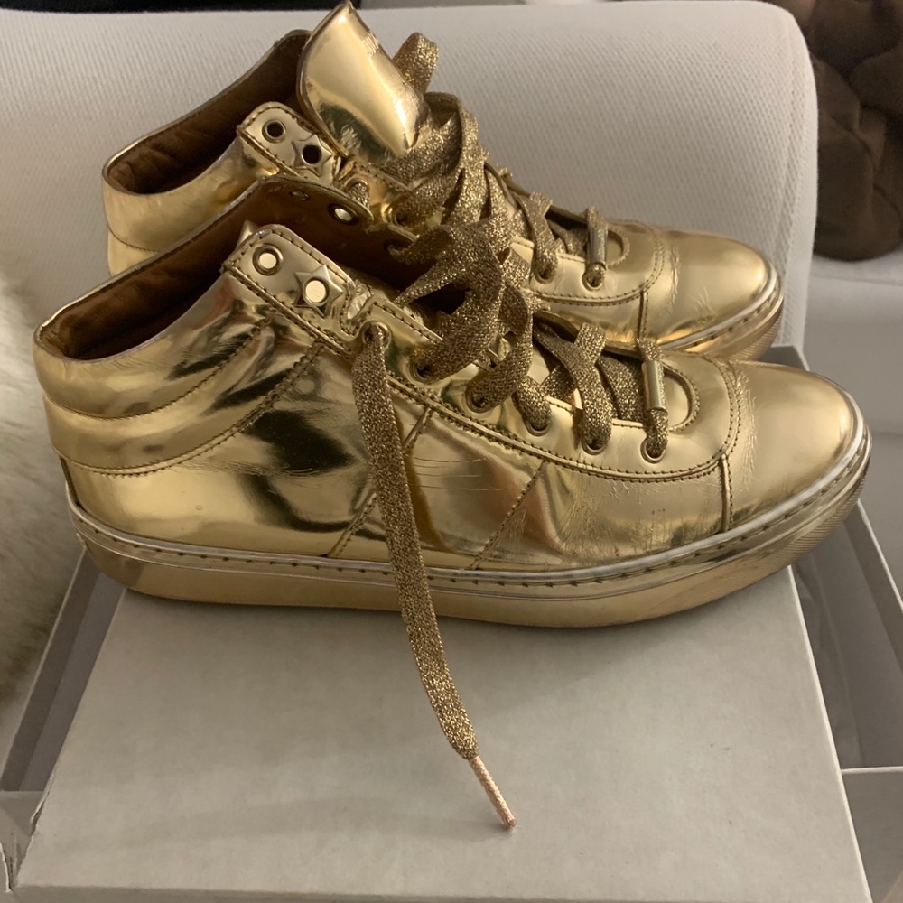 Jimmy Choo Golden Shoes